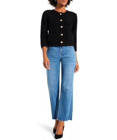 Women's Gilded Texture Cardigan Black Onyx $33.60 Sweaters
