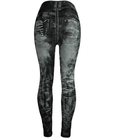 Straight Leg Jeans for Women Jeans Poket Pants Mid Casual Denim Lace Women's Jeans Straight Leg Jeans for Women E-grey $12.93...