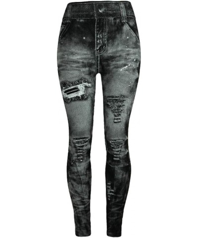 Straight Leg Jeans for Women Jeans Poket Pants Mid Casual Denim Lace Women's Jeans Straight Leg Jeans for Women E-grey $12.93...