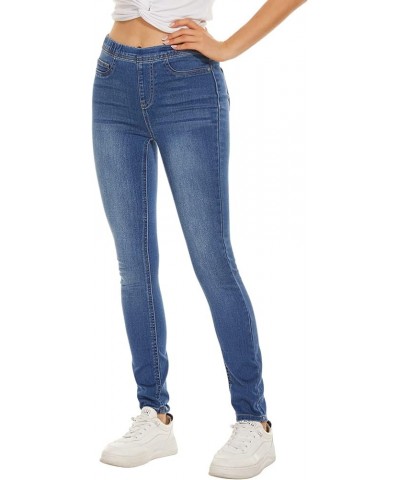 Jeggings Jeans for Women Stretchy, Pull on Denim Pants with Pocket Skinny 9491-medium Blue $12.99 Jeans