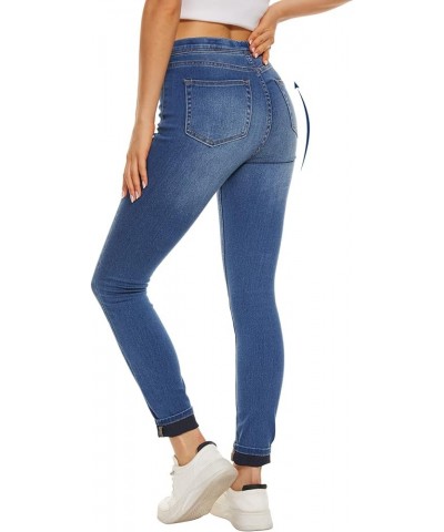 Jeggings Jeans for Women Stretchy, Pull on Denim Pants with Pocket Skinny 9491-medium Blue $12.99 Jeans