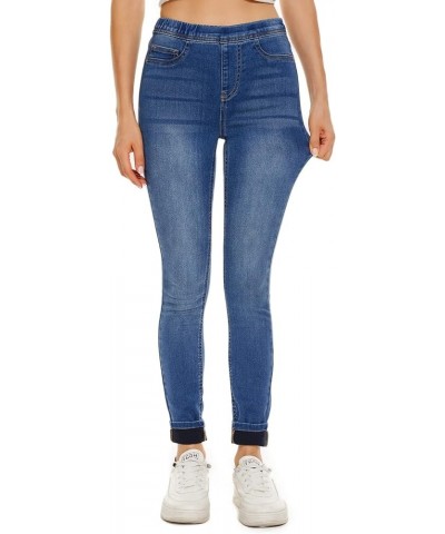 Jeggings Jeans for Women Stretchy, Pull on Denim Pants with Pocket Skinny 9491-medium Blue $12.99 Jeans