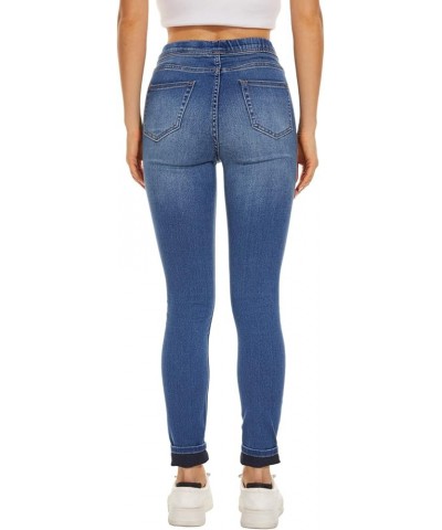 Jeggings Jeans for Women Stretchy, Pull on Denim Pants with Pocket Skinny 9491-medium Blue $12.99 Jeans