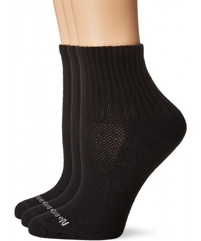 Women’s Cushioned Mini Crew Socks - Experience Comfort and Dryness - Breathable and Soft Black $10.92 Activewear