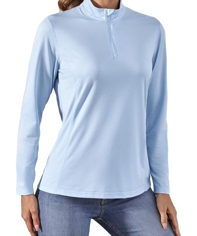 Women's Golf Shirt Long Sleeve Polo Shirts Lightweight Quick-Dry Workout Daily Work Shirts Tops for Women A - Blue - L $11.59...