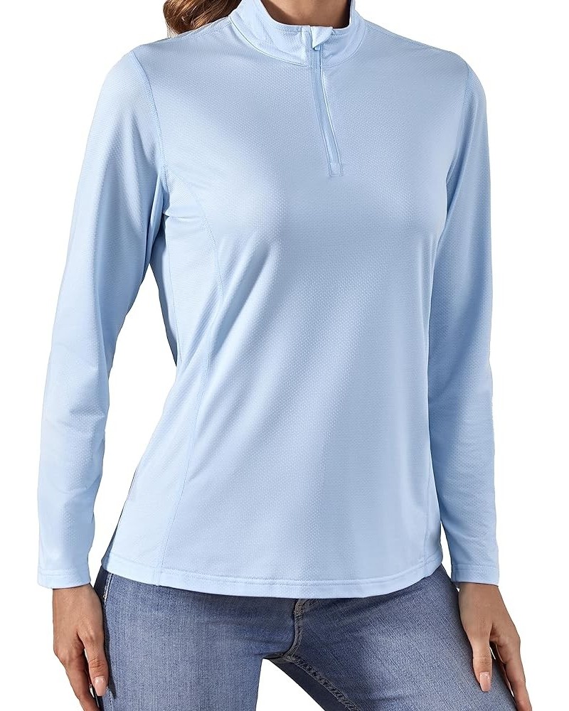 Women's Golf Shirt Long Sleeve Polo Shirts Lightweight Quick-Dry Workout Daily Work Shirts Tops for Women A - Blue - L $11.59...