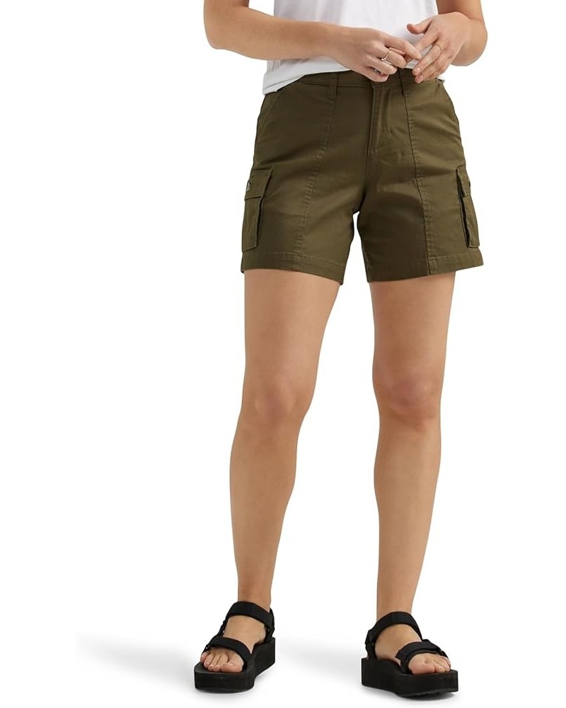 Women's Ultra Lux Comfort with Flex-to-go Cargo Short Olive Night $22.40 Shorts