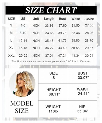 Women's Long Sleeve V Neck Polka Dot Dress Casual High Waist Ruffle Boho Vintage Flowy Swing Tiered Tunic Mini Dresses Aprico...