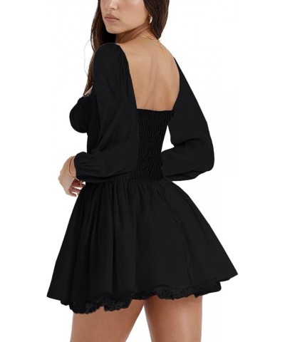 Women Y2k Fairy Tube Mini Dress Off Shoulder Cute Strapless Backless Tunic Top Dress Ruffle Flare A Line Sundress Black*1 $15...