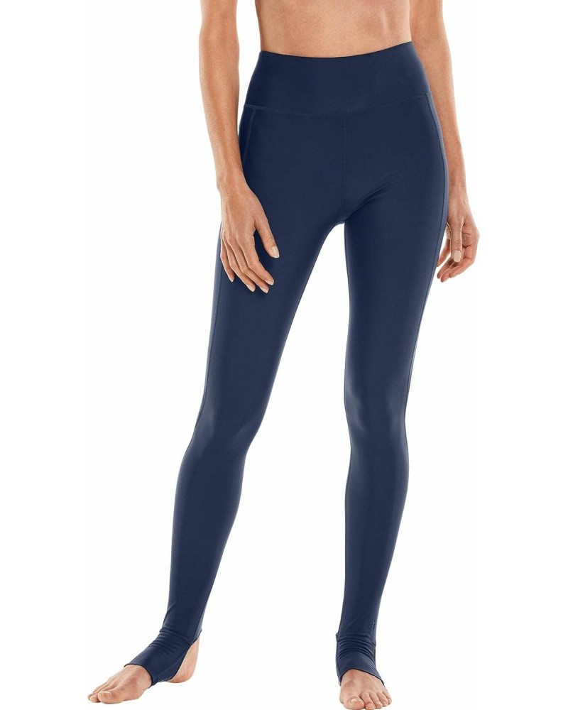UPF 50+ Women's Serra Mesa Stirrup Swim Leggings - Sun Protective (2X- Navy) $24.93 Swimsuits