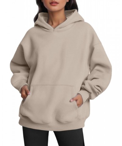 Oversized Hoodie Women Trendy Womens Oversized Sweatshirts Fleece Hoodies Long Sleeve Shirts Pullover Fall (A2-Khaki, S) $17....