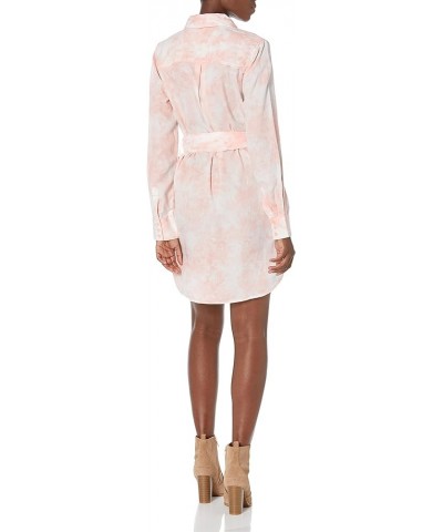 Women's Long Sleeve Shonda Shirt Dress Rose Bliss Tie Dye $51.08 Dresses