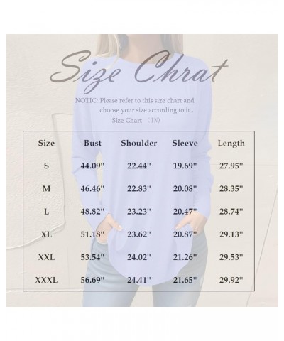 Women's Long Sleeve Tops Fashion Print Blouses Spring Casual Loose Fit Shirts Dressy Crew Neck Tunic Tops for Women 03-cyan $...