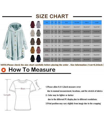 Womens Fall Fashion 2023 Oversized Open Front Hooded Cardigan Teddy Fleece Solid Colour Button Coat Fuzzy Sherpa Jackets 01-g...