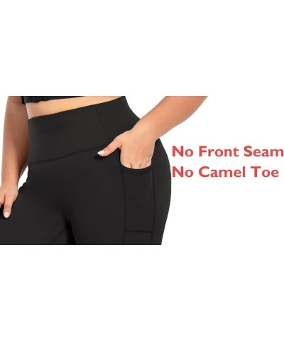 Tummy Control Biker Shorts with Pockets for Women,V Back,No Front Seam,Hidden Scrunch 6 Inch Plus Size 6" Inseam-Tummy Contro...