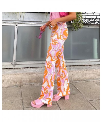 Women Y2k Fashion Pants Straight Wide Leg Trousers Flare Baggy Denim Pants 90s Vintage Streetwear (Floral Floral $10.39 Jeans