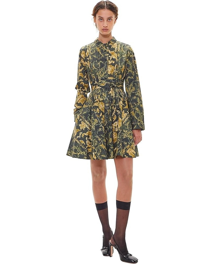 Women's Long Sleeve Amanda Dress Army Floral $19.93 Dresses