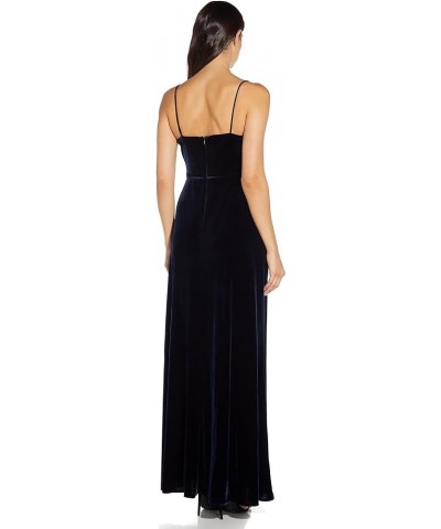Women's Cowl Neck Velvet Gown Midnight $33.45 Dresses