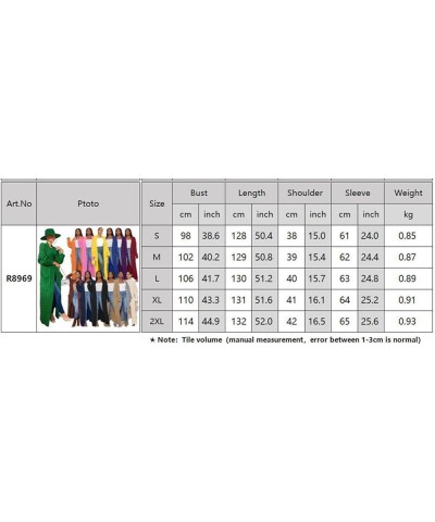 Women's Long Open Front Drape Leopard Maxi Long Sleeve Cardigan Sweater with Pockets Green(long) $21.31 Sweaters