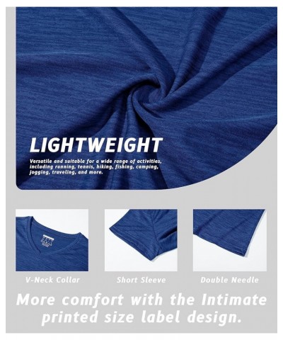 Women's Workout Shirts Short Sleeve Quick Dry Athletic Shirts Gym Performance T Shirts V-Neck Yoga Tops Royal Blue $14.15 Act...