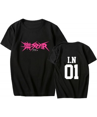 Kpop Stray Kids Merch Shirt New Album 樂-Star(Rock Star) Tshirt SKZ Support Unisex Tee Top Black in $7.64 T-Shirts
