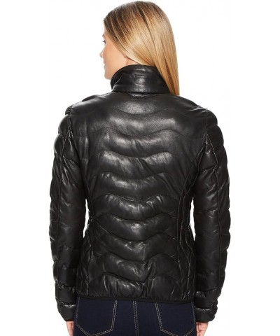 Women's Leatherwear by Ribbed Jacket - L620-Beige Black $100.71 Jackets