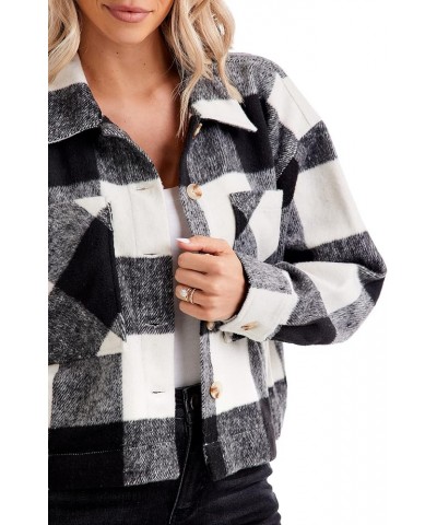 Women's Maverick Plaid Jacket Black $20.30 Jackets