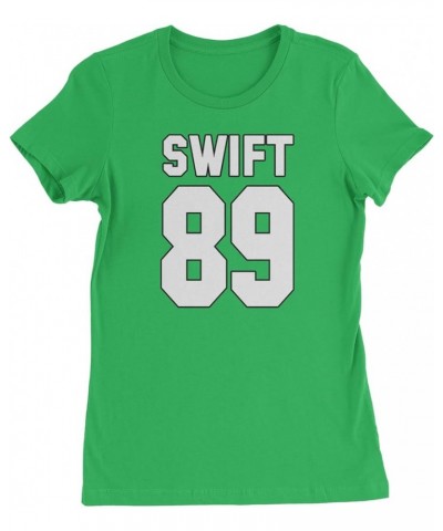 Swift 89 Birth Year Music Fan Era Poets Department Lover Womens T-Shirt Kelly Green $12.75 T-Shirts