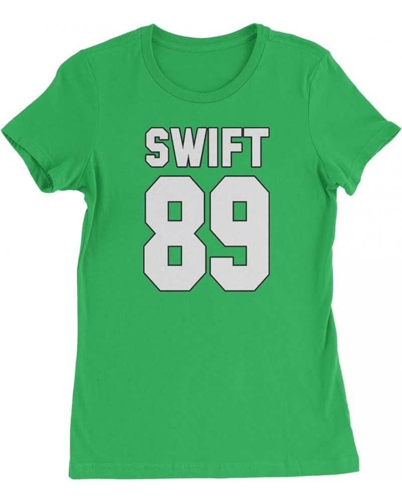 Swift 89 Birth Year Music Fan Era Poets Department Lover Womens T-Shirt Kelly Green $12.75 T-Shirts