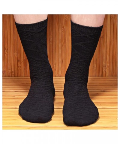 Soft Warm Crew Boot Slouch Socks for Women, Ladies and Girls, Vintage Cabin Tube Socks 3 Prs Pattern Design Black $11.19 Acti...