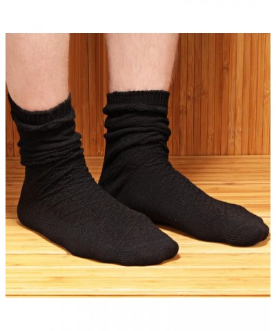 Soft Warm Crew Boot Slouch Socks for Women, Ladies and Girls, Vintage Cabin Tube Socks 3 Prs Pattern Design Black $11.19 Acti...