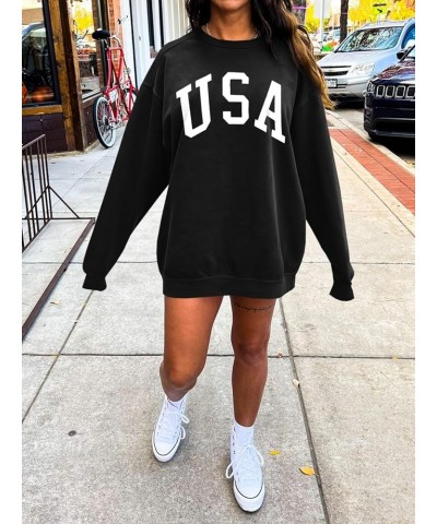 Women's Oversized Sweatshirt Los Angeles California Crewneck Long Sleeve Casual Loose Pullover Tops 56 Black $9.87 Hoodies & ...