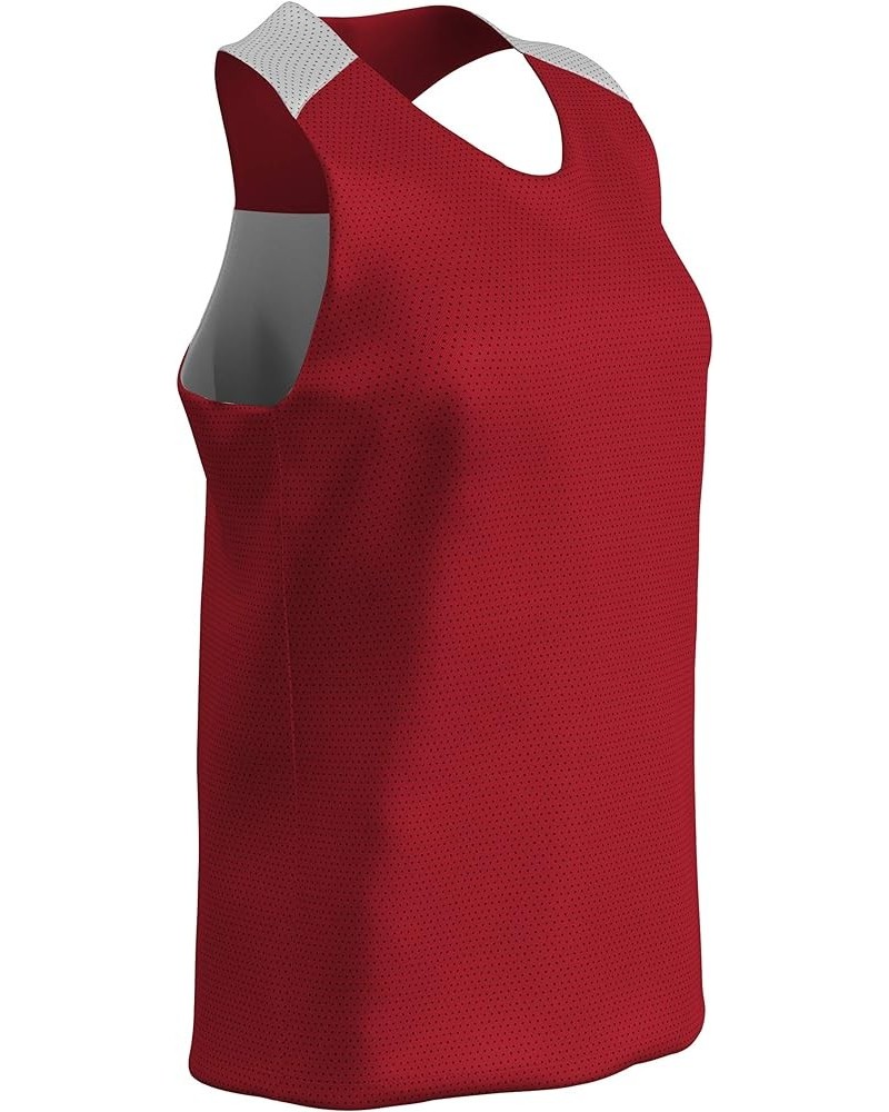 Women's Middie Reversible Lacrosse Pinnie Medium Red $10.61 Activewear