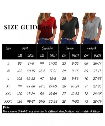 Summer Tops for Women 2024 Trendy Casual Short Sleeve Shirts Fashion Graphic Basic Tees Pullover Hawaiian Clothes Vintage-red...