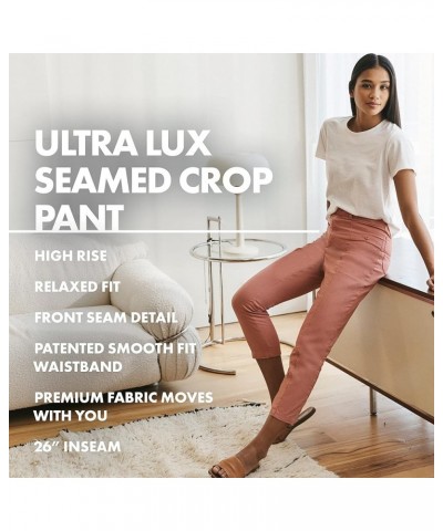 Women's Ultra Lux High Rise Seamed Crop Capri Pant Paris Evening $15.00 Pants