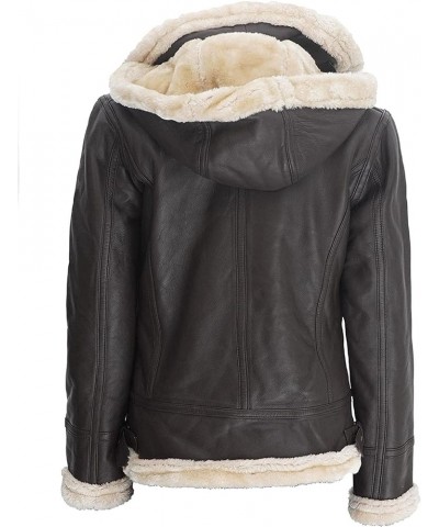 Leather Sherpa Jacket Womens - Real Lambskin Shearling Jackets For Women Mari Dark Brown Womens Shearling Leather Jacket $99....