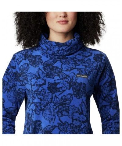 Women's Ali Peak Fleece Tunic Lapis Blue/Brush Floral Print $23.09 Jackets