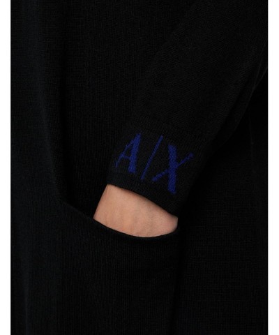 A|X ARMANI EXCHANGE Women's Merino Wool Blend Light Weight Sweater Duster, Black, XS $46.32 Sweaters