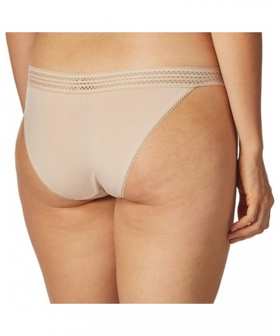 Women's Classic Cotton Lace Trim Bikini Panty Cashmere $8.67 Lingerie