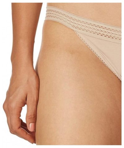 Women's Classic Cotton Lace Trim Bikini Panty Cashmere $8.67 Lingerie