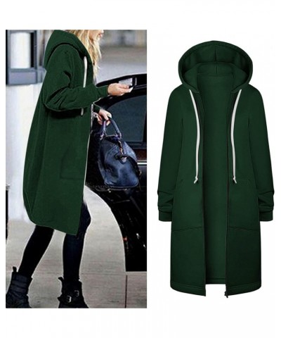 Today Show Deals of The Day Women's Zip Up Hoodies Knee Length Tunic Fashion Sweatshirts Casual Long Sleeve Comfy Fall Hooded...