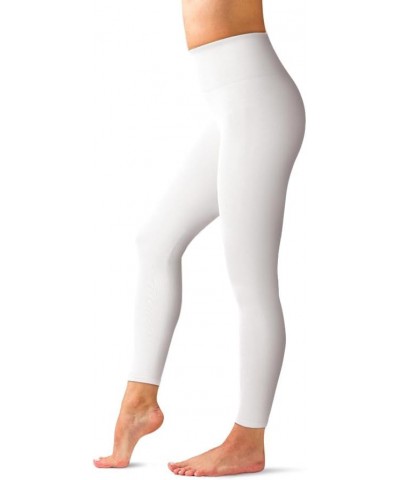 Women's No Muffin Top Leggings - Seamless, Shaping, High-Waisted Control Leggings White $11.24 Leggings