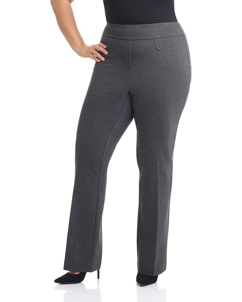 Curvy Woman Secret Figure Knit Bootcut Plus Size Pant w/Tummy Control Dk Charcoal $27.60 Others