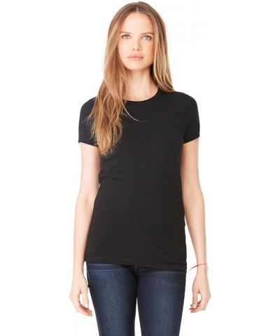 Canvas womens B8413 Solid Black Triblend $8.55 T-Shirts