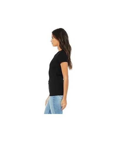 Canvas womens B8413 Solid Black Triblend $8.55 T-Shirts