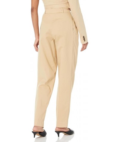 Women's Oatmeal Stretch Cotton Pleated Pant Oatmeal $10.00 Pants