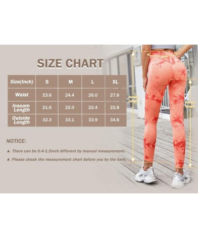 Tie Dye Seamless Leggings for Women High Waist Workout Yoga Pants Scrunch Butt Lifting Compression Tights 1 Olive Green $11.7...