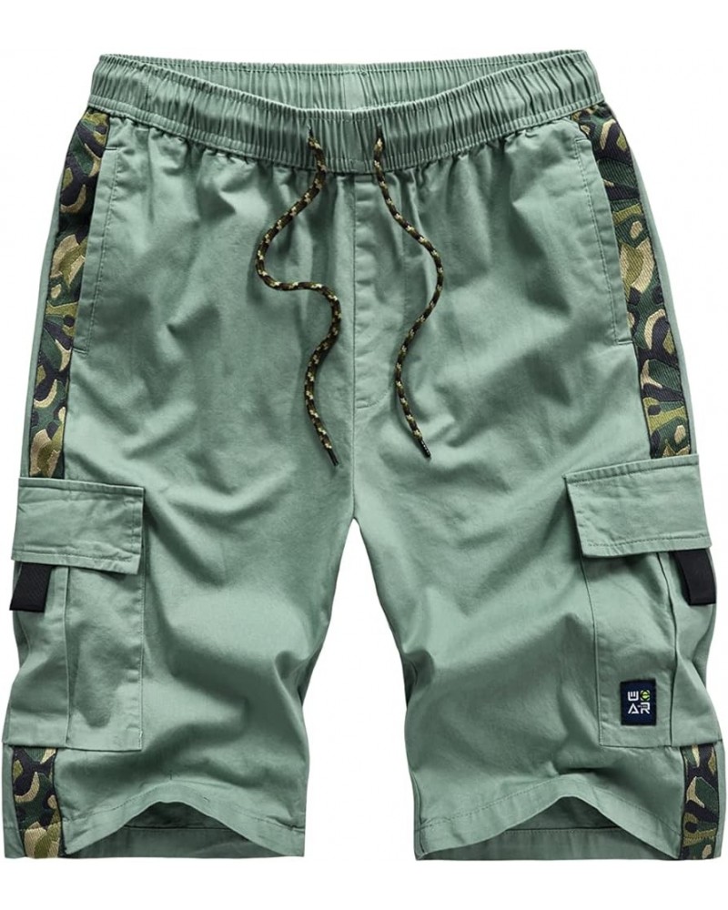 Womens Casual Outdoor Knee Length Cotton Lightweight Cargo Shorts 1pea Green $19.01 Shorts