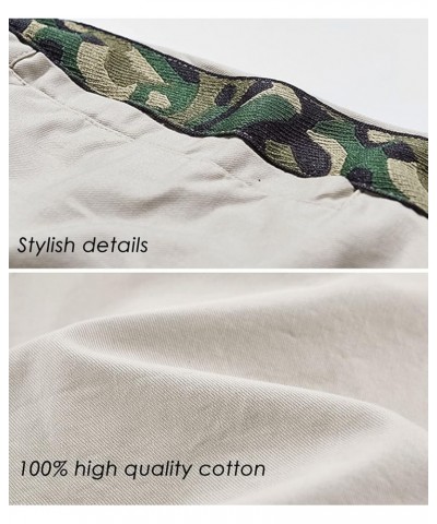 Womens Casual Outdoor Knee Length Cotton Lightweight Cargo Shorts 1pea Green $19.01 Shorts