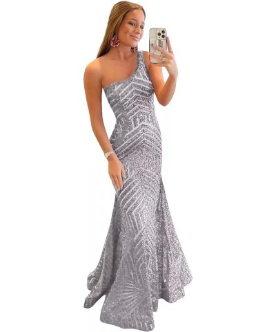 Sequin Mermaid Prom Dresses Bodycon Long Backless Sparkly Formal Evening Gowns for Women Teens 01-silver $34.31 Dresses